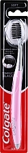 Духи, Парфюмерия, косметика Мягкая зубная щетка, розовая с серым - Colgate Compact Black