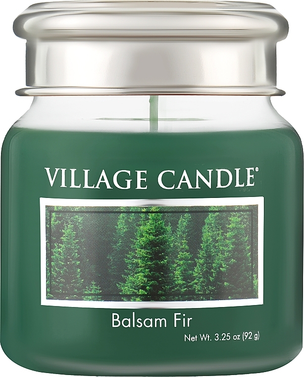 Ароматическая свеча в банке "Пихта бальзамическая" - Village Candle Premium Balsam Fir — фото N1