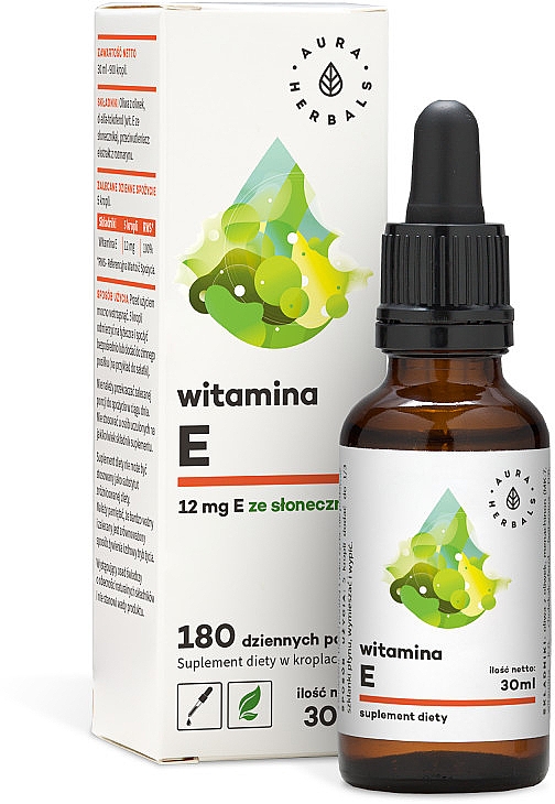 Диетическая добавка "Витамин Е" - Aura Herbals Vitamin E — фото N1