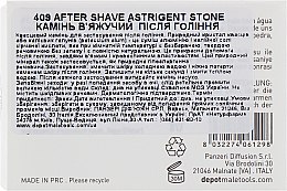 Вяжущий камень после бритья - Depot Shave Specifics 409 After Shave Astringent Stone — фото N4