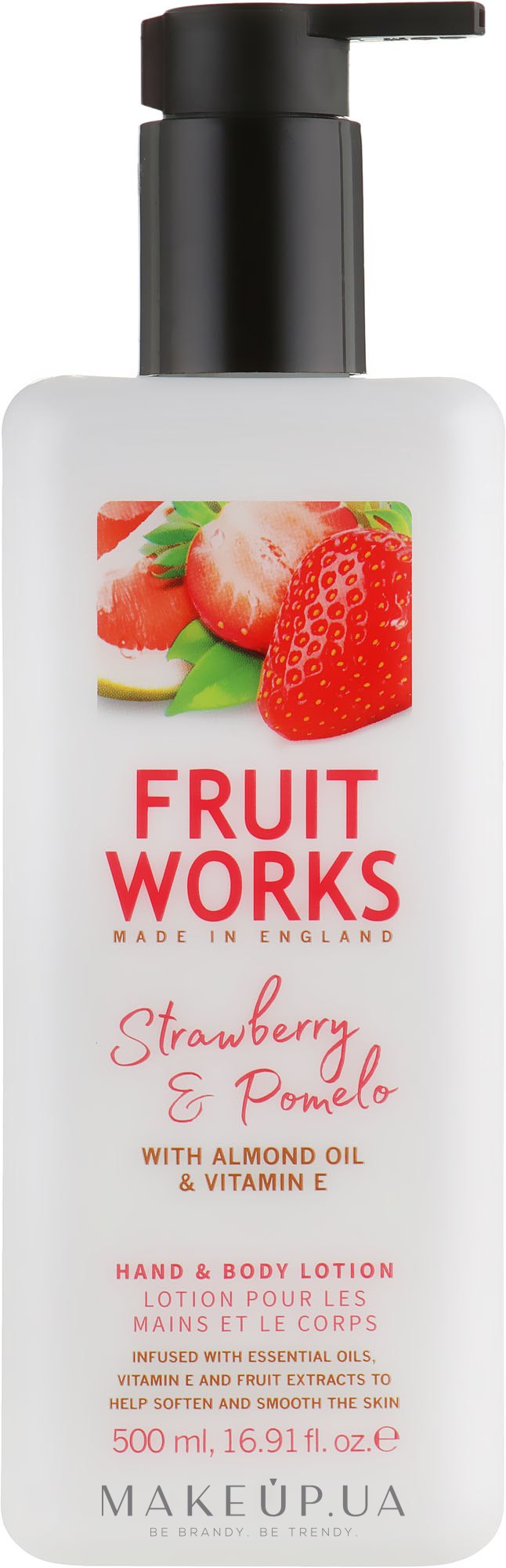 Лосьон для рук и тела - Grace Cole Fruit Works Hand & Body Lotion Strawberry & Pomelo — фото 500ml