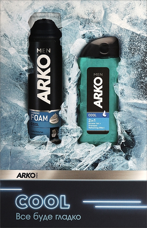 Подарочный набор - Arko Men Cool (foam/200ml + sh/gel/260ml) — фото N1