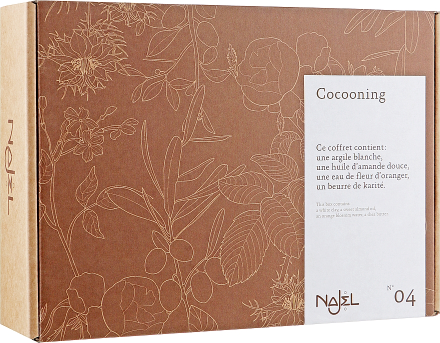 Набор - Najel Cocooning Gift Pack (clay/90g + butter/150g + oil/80ml + water/200ml) — фото N1