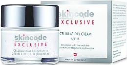 Духи, Парфюмерия, косметика Клеточный дневной крем - Skincode Exclusive Cellular Day Cream SPF15