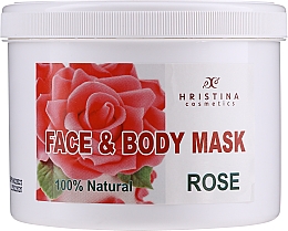 Парфумерія, косметика Маска для обличчя й тіла "Троянда" - Hristina Cosmetics Rose Face & Body Mask