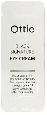 Крем для шкіри навколо очей з муцином чорного равлика - Ottie Black Signature Eye Cream (пробник) — фото N1
