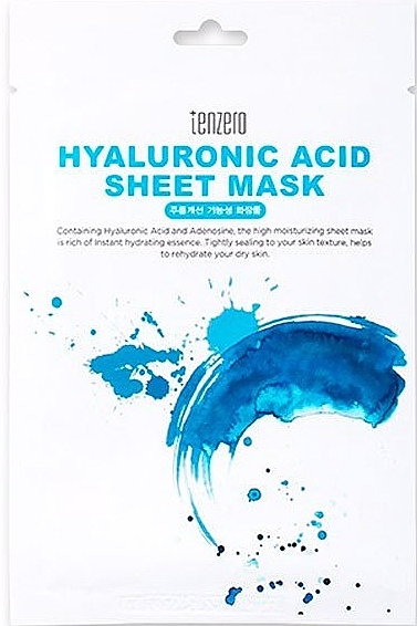 Тканинна маска для обличчя з гіалуроновою кислотою - Tenzero Hyaluronic Acid Sheet Mask — фото N1