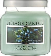 Парфумерія, косметика Ароматична свічка "Ягода ялівцю" - Village Candle Juniper Berry