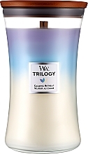 Духи, Парфюмерия, косметика Ароматическая свеча в стакане - Woodwick Hourglass Trilogy Candle Calming Retreat 