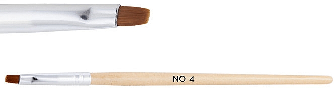 Деревянная кисть для геля №4 - NeoNail Professional — фото N1