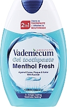 Парфумерія, косметика Зубна паста 2 в 1, освіжальна - Vademecum MentolFresh 2in1 Toothpaste + Mouthwash