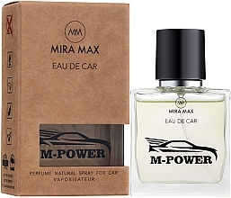 ПОДАРОК! Ароматизатор для авто - Mira Max Eau De Car M-Power Perfume Natural Spray For Car Vaporisateur — фото N1