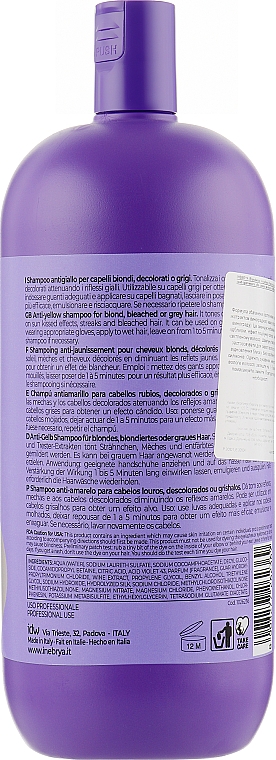 Шампунь для осветленных или седых волос - Inebrya Blondesse No-Yellow Shampoo — фото N4