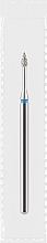 Парфумерія, косметика Фреза алмазна синя "Оливка конусна", діаметр 1,6 мм, довжина 3 мм - Divia DF008-16-B