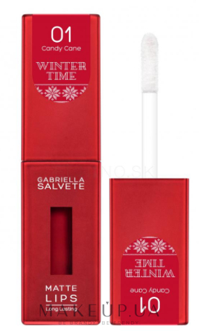 Матовая помада для губ - Gabriella Salvete Winter Time Matte Lips Long Lasting — фото 01 - Candy Cane