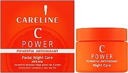 Нічний зволожувальний крем для обличчя - Careline C Power Powerful Antioxidant Night Careline — фото N2