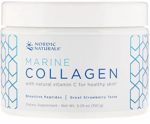 Пищевая добавка с клубничным вкусом "Морской коллаген" - Nordic Naturals Marine Collagen — фото N1
