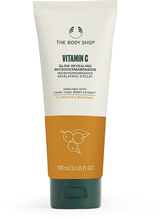 Абразивний скраб для обличчя "Вітамін С" - The Body Shop Vitamin C Glow Revealing Microdermabrasion New Pack — фото N1
