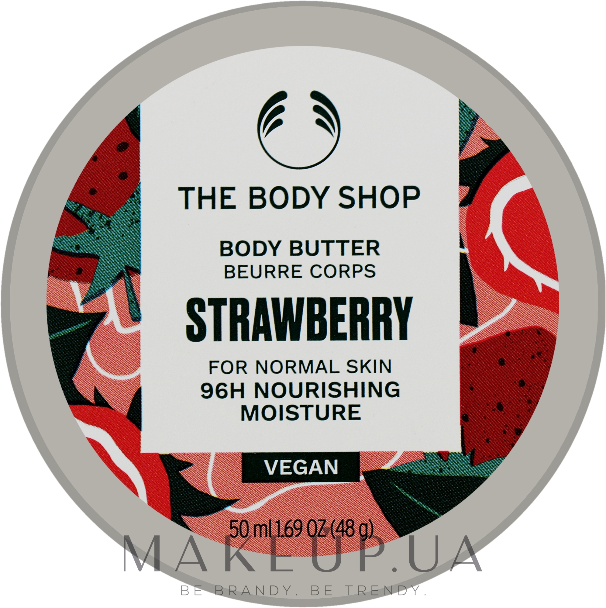 Масло для тела "Клубника" - The Body Shop Strawberry 96H Nourishing Moisture Body Butter — фото 50ml