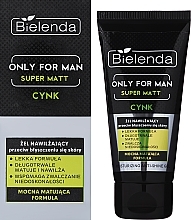 Увлажняющий гель против блеска кожи - Bielenda Only For Men Super Mat Moisturizing Anti-Shine Gel — фото N2