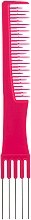 Духи, Парфюмерия, косметика Гребень для волос 60205, с вилкой, розовый - Top Choice Colours