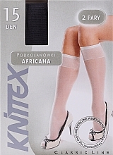Парфумерія, косметика Гольфи для жінок "Africana", без тиску, grafit, 2 пари - Knittex