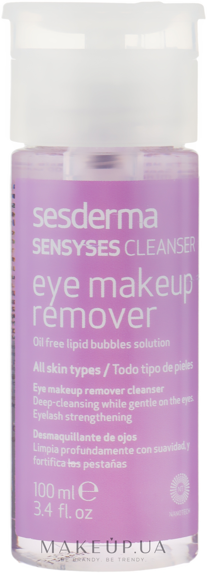 Лосьйон ліпосомальний для зняття макіяжу з очей - Sesderma Laboratories Sensyses Cleanser MakeUp Remover For Eyes — фото 100ml