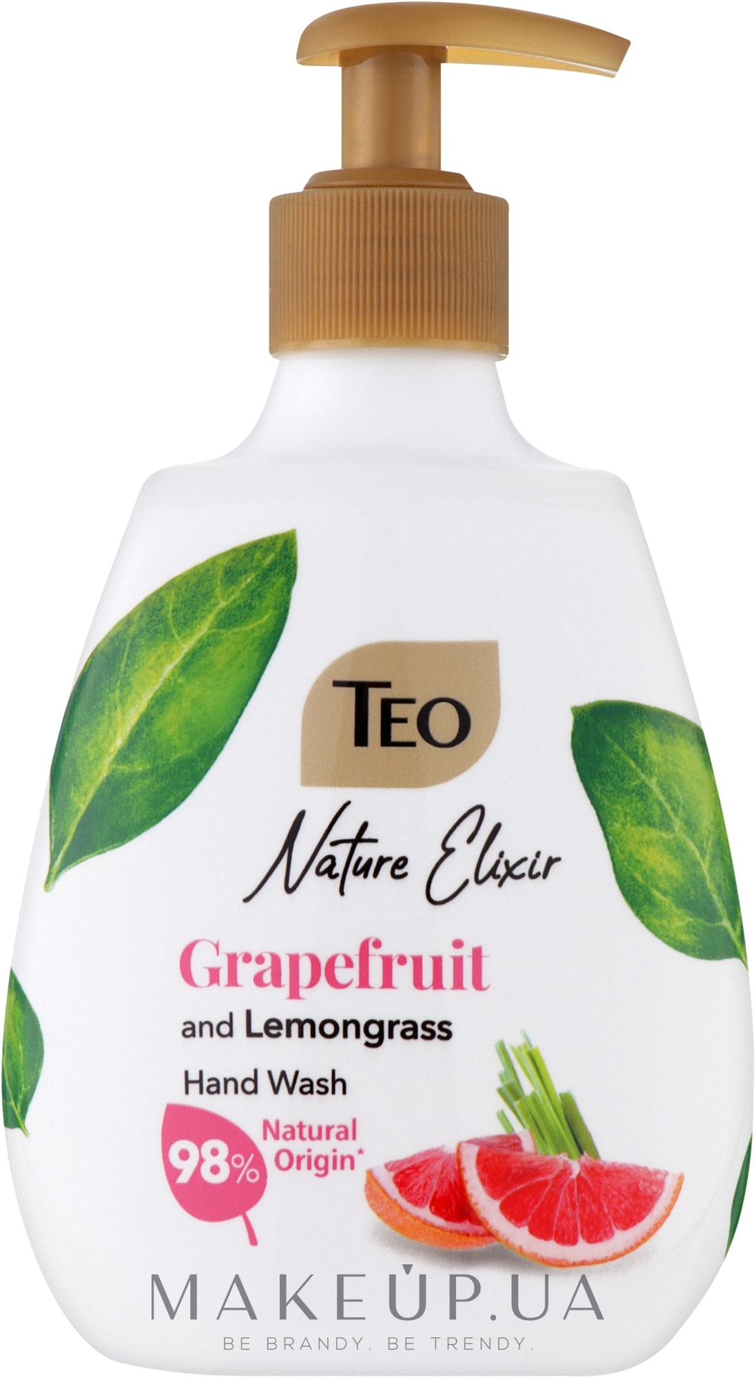 Рідке мило "Грейпфрут і лемонграс" - Teo Nature Elixir Pink Grapefruit And Lemongrass Hand Wash — фото 300ml