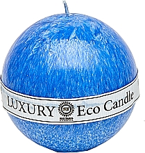 Свеча из пальмового воска, 8 см, синяя - Saules Fabrika Luxury Eco Candle — фото N1