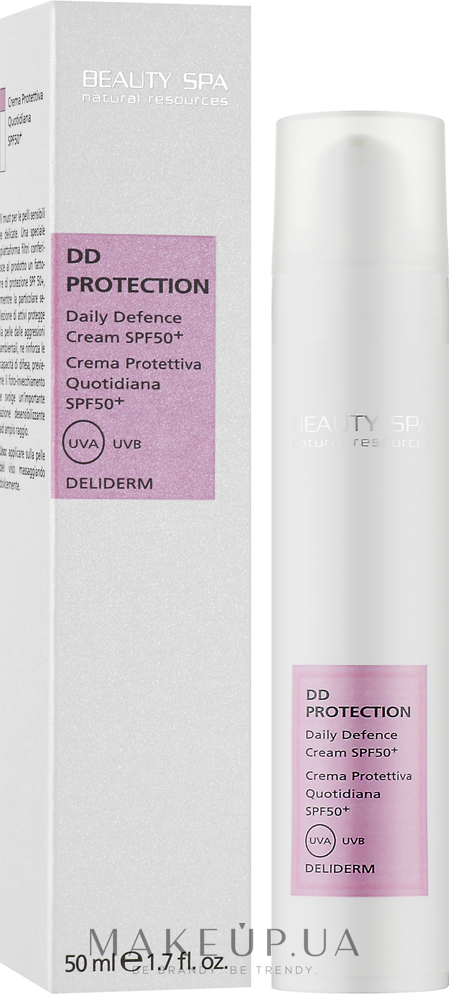 DD-крем для обличчя - Beauty Spa DD Protection Daily Defence Cream SPF50 — фото 50ml