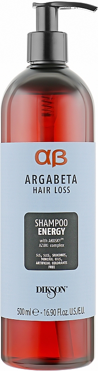 Шампунь проти випадання й для активізації росту волосся - Dikson Argabeta Hair Loss Shampoo Energy — фото N3