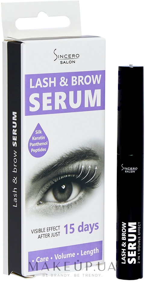 Сироватка для вій і брів - Sincero Salon Lash & Brow Serum — фото 6ml