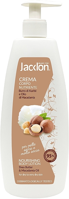 Лосьон для тела "Shea Butter & Macadamia Oil" - Jacklon Body Lotion — фото N1