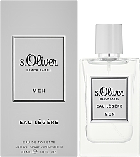 S.Oliver Black Label Eau Legere Men - Туалетная вода  — фото N2