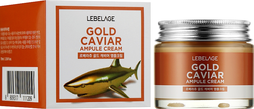 Омолоджувальний крем з золотом і екстрактом ікри - Lebelage Ampoule Cream Gold Caviar — фото N2
