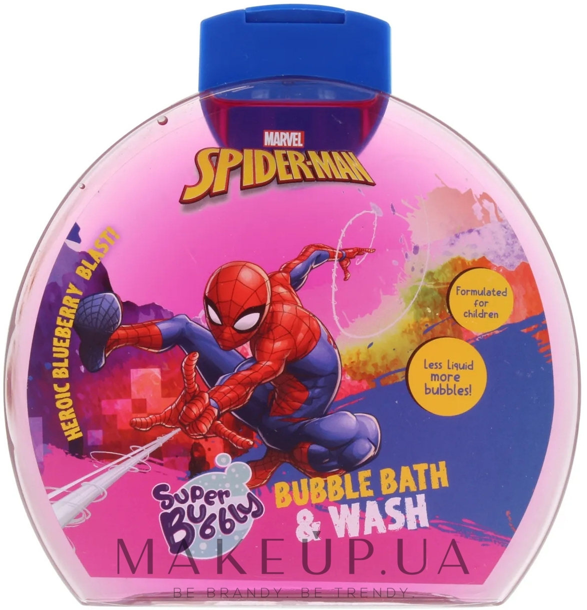 Marvel Spiderman Superbubbly Bubble Bath & Wash - Гель-пена для ванны:  купить по лучшей цене в Украине | Makeup.ua