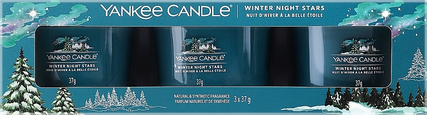 Ароматична мінісвічка у склянці - Yankee Candle Winter Night Stars Filled Votive — фото N1
