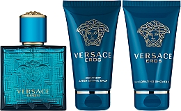 Versace Eros - Набір (edt/50ml + shower gel/50ml + after shave/50ml) — фото N1