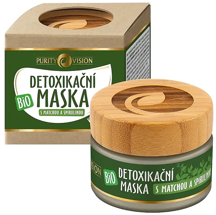 Детокс-маска для шкіри "Матча й спіруліна" - Purity Vision Bio Detox Mask With Matcha & Spirulina — фото N1