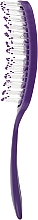 Щітка гнучка для сушіння, укладання волосся продувна прямокутна, CR-4280, фіолетова - Christian — фото N3