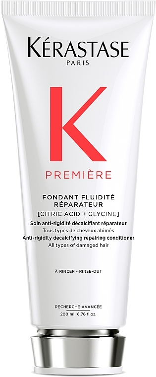 Декальцинуючий кондиціонер для пом'якшення та відновлення всіх типів пошкодженого волосся - Kerastase Premiere Fondant