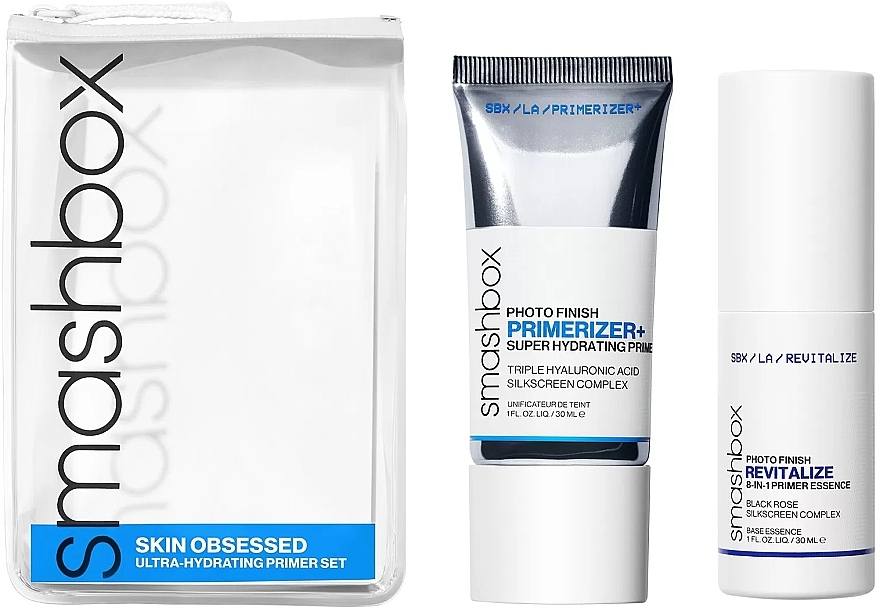 Набор - Smashbox Skin Obsessed Ultra-Hydrating Primer Set (f/primer/2x30ml) — фото N1