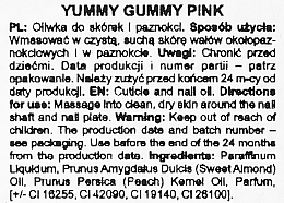 Олія для нігтів і кутикули з квітами - Silcare Olive Yummy Gummy Pink — фото N2
