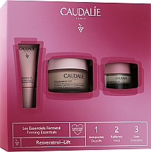 Духи, Парфюмерия, косметика Набор - Caudalie Resveratrol Lift Tisane Nuit (eye/cr/5ml + f/night/cr/15ml + f/cr/50ml)