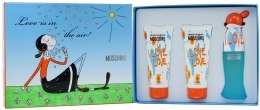 Духи, Парфюмерия, косметика Moschino I Love Love - Набор (edt/50ml + b/l 100ml + foam/100ml)