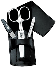 Маникюрный набор, 4 предмета, черный - Erbe Solingen Manicure Set — фото N1