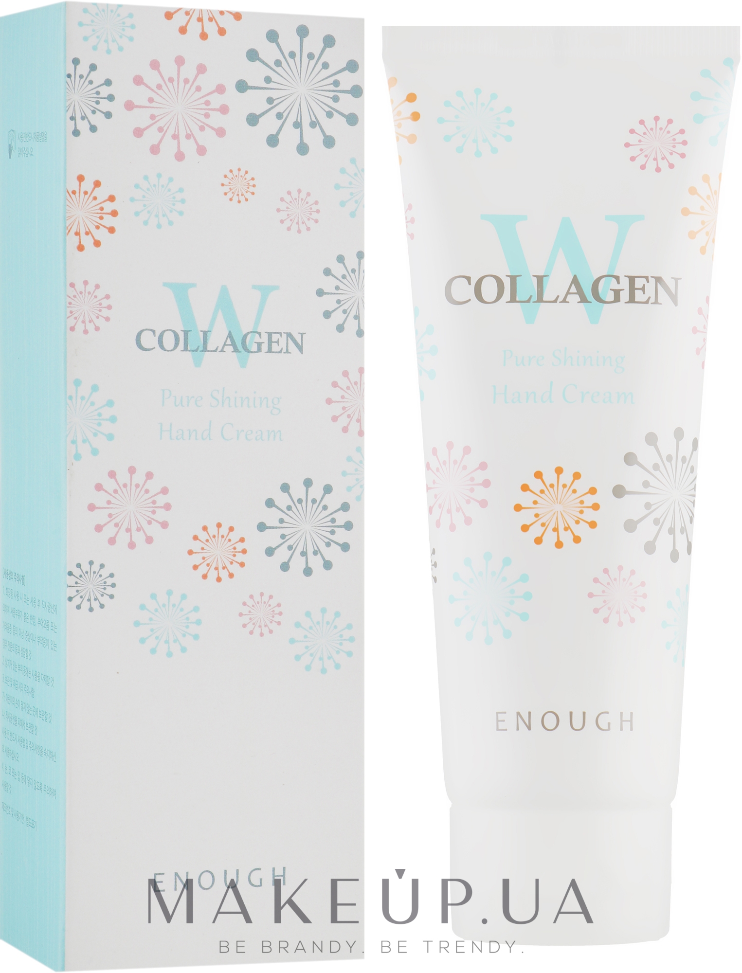 Крем с коллагеном против старения кожи рук - Enough W Collagen Pure Shining Hand Cream — фото 100ml