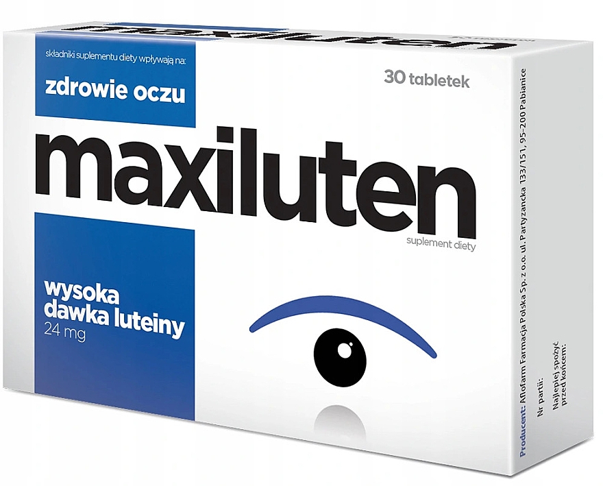 Пищевая добавка в таблетках - Aflofarm Maxiluten — фото N1