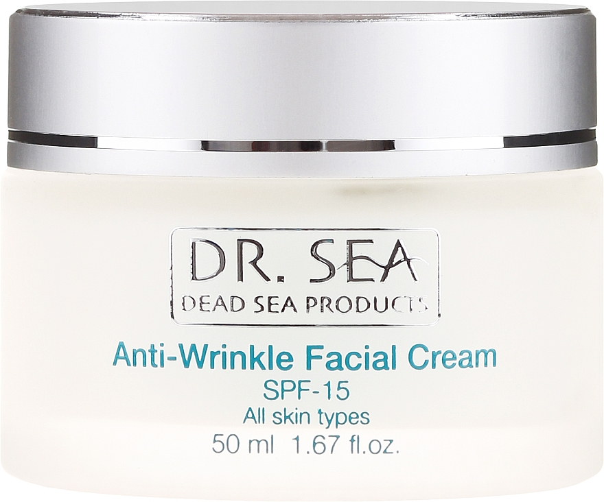 Крем проти зморшок для обличчя - Dr. Sea Anti-Wrinkle Facial Cream SPF 15 — фото N2
