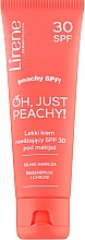Духи, Парфюмерия, косметика Легкий увлажняющий крем под макияж "Oh, Just Peachy!" SPF 30 - Lirene Light Spf 30 Moisturizing Cream Under Make-Up